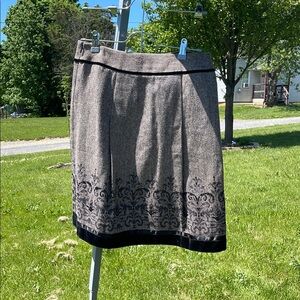Elegant Black and Gray Women's Skirt